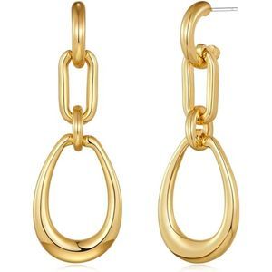 Chic Symmetry: Geometric Elegance in Drop Dangle Earrings